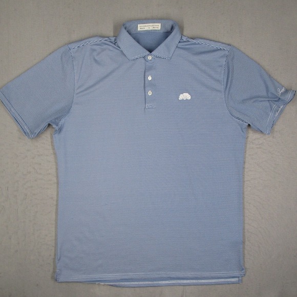 Holderness & Bourne Other - Holderness & Bourne Mens Perkins Polo Shirt XL Blue Striped Lakewood Club